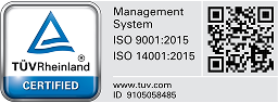 TÜV ISO 9001:2015 certification
