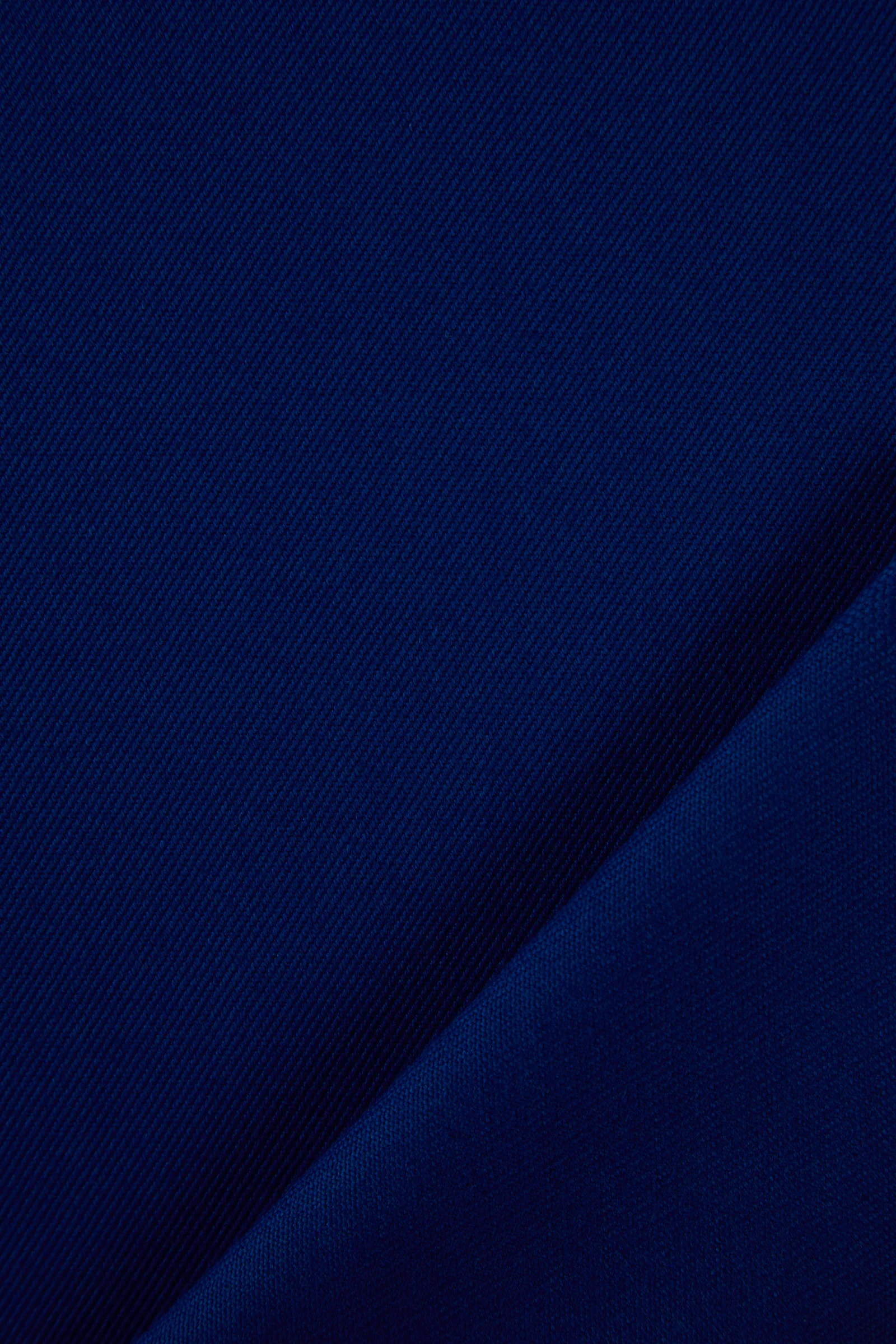 Close-up of blue MARKO AT protective fabric for copper foundries