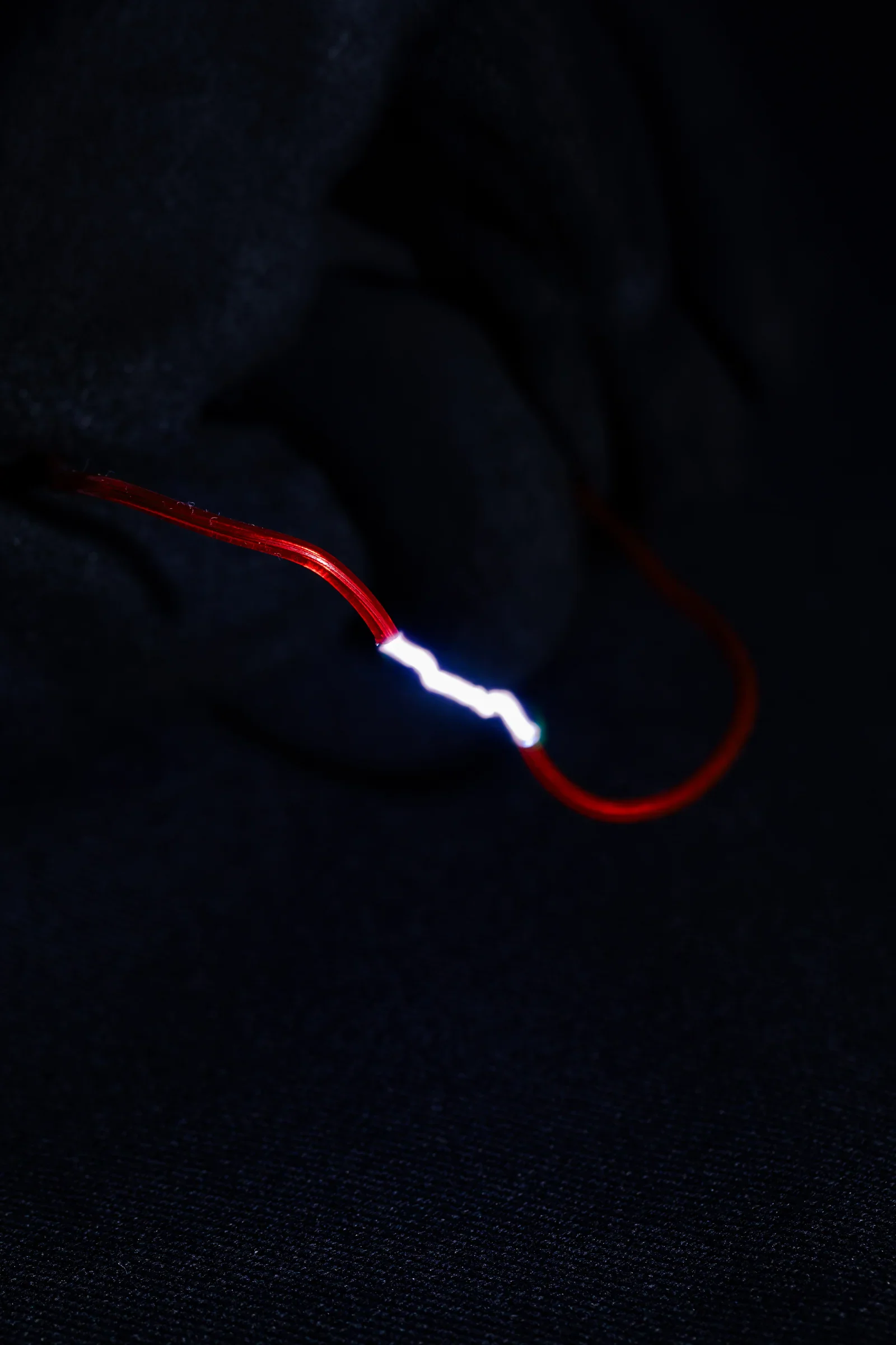 Protective fabric tested against an electrical arc
